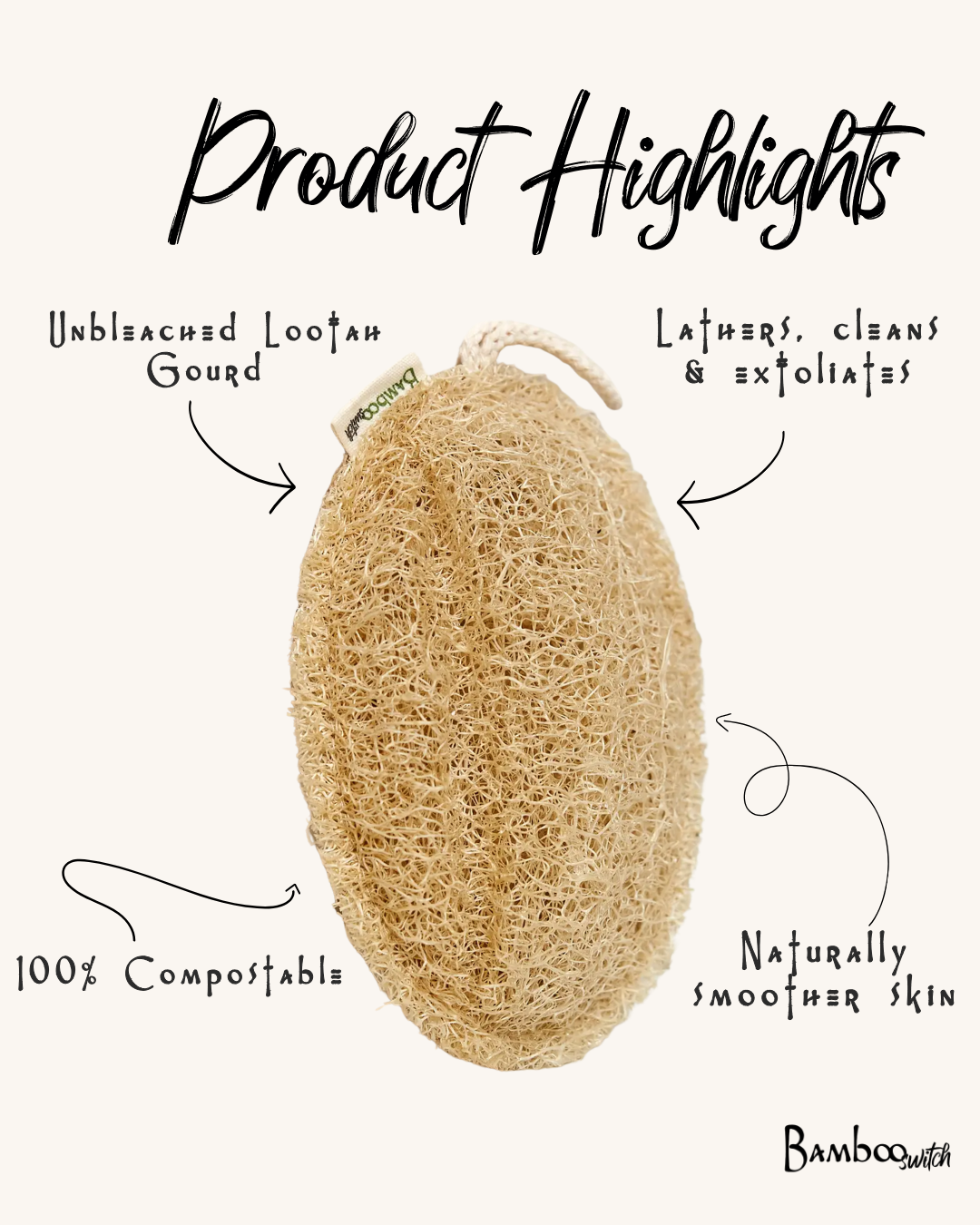 Large Exfoliating Loofah by Bamboo Switch