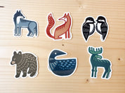 Loon Diecut Sticker by Nan Onkka Prints
