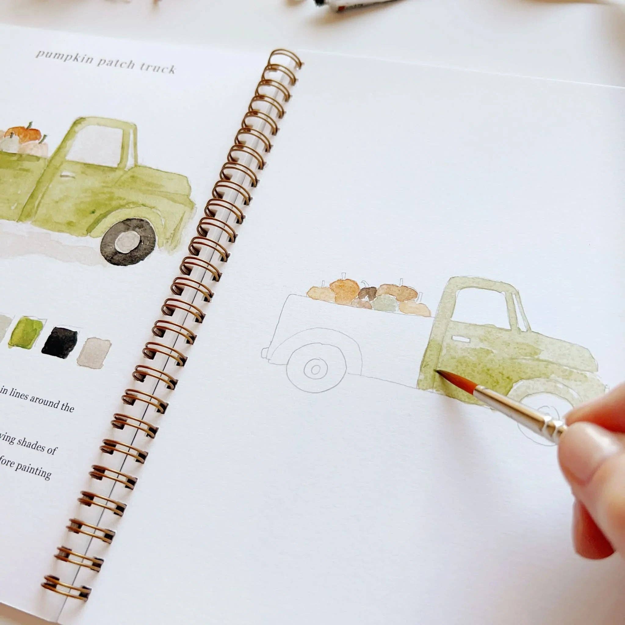 Autumn Watercolor Workbook by emily lex studio
