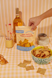Sourdough Sea Salt & Flax Crackers - Gut-Friendly by Unbothered Foods