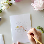 Bouquets Paintable Watercolor Notecard Set by emily lex studio