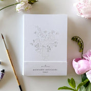 Bouquets Paintable Watercolor Notecard Set by emily lex studio