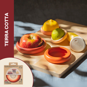 Reusable Silicone Food Savers - Terra Cotta (Set of 5) by Food Huggers