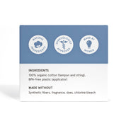 Super Organic Cotton Tampons, 20 ct by LOLA