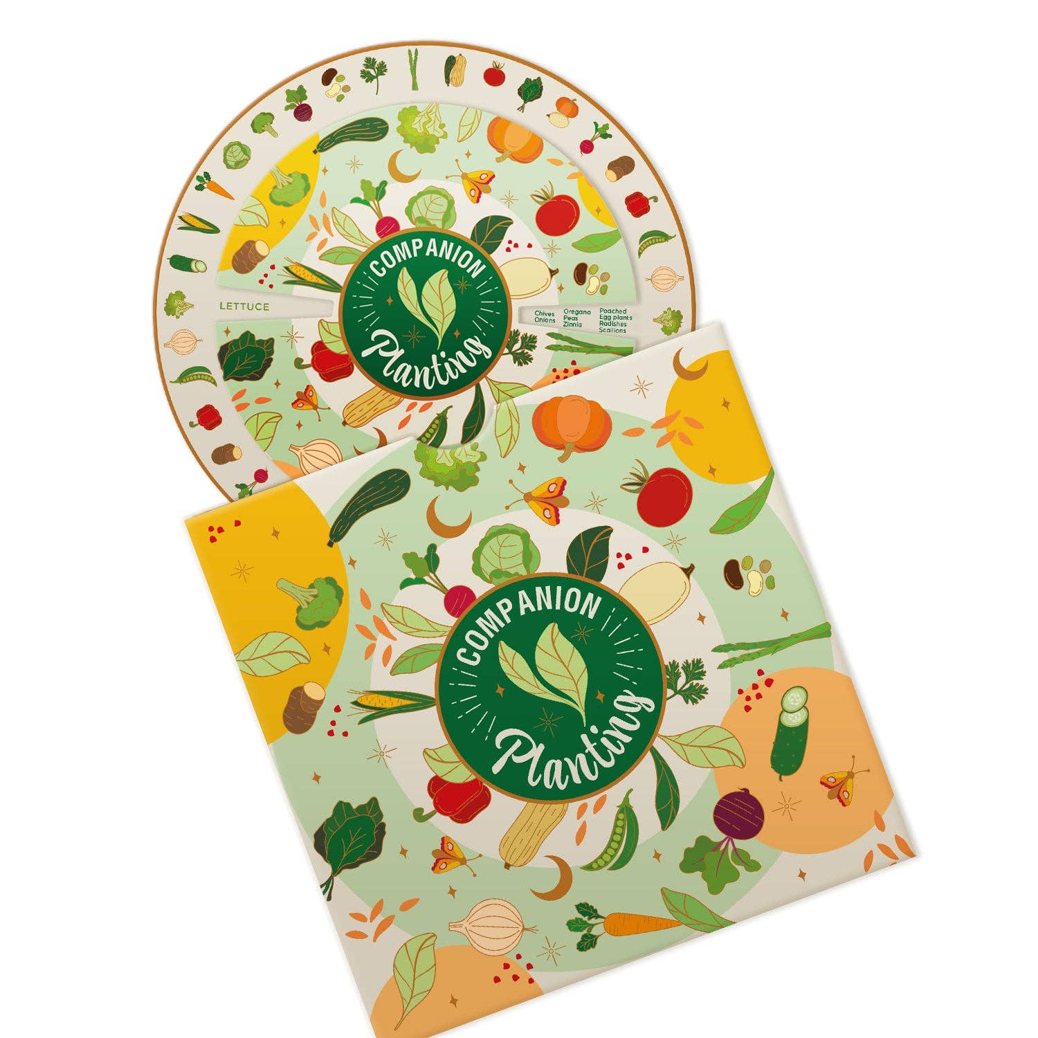 Companion Planting Spinner Card for Thriving Crops & Natural Pest Control by Sow the Magic