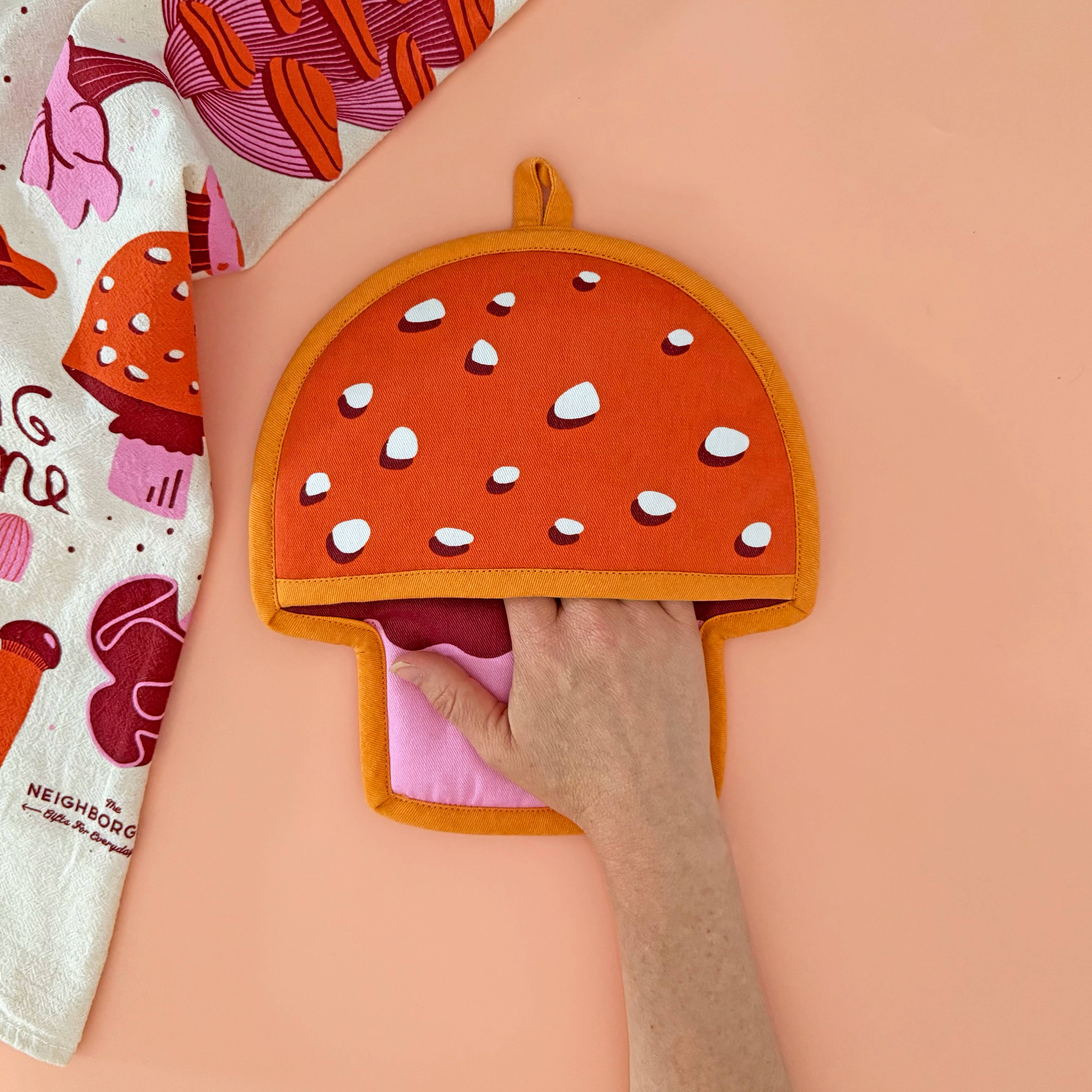 Mushroom Pot Holder w/ Pocket by The Neighborgoods