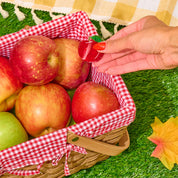 Mini Red Apple Hair Claw Clip by Jenny Lemons