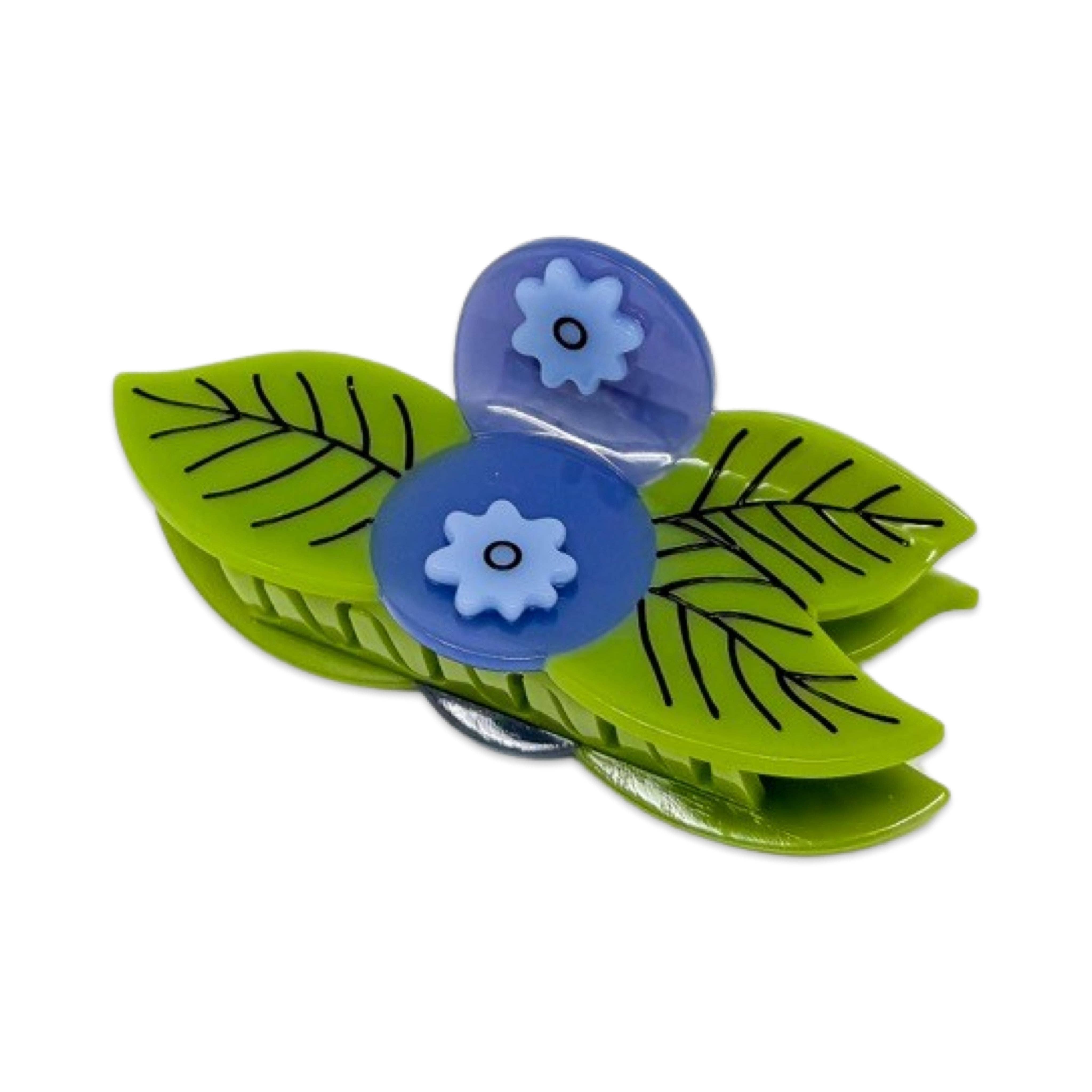 Large Blueberry Hair Claw Clip by Jenny Lemons