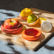Reusable Silicone Food Savers - Terra Cotta (Set of 5) by Food Huggers