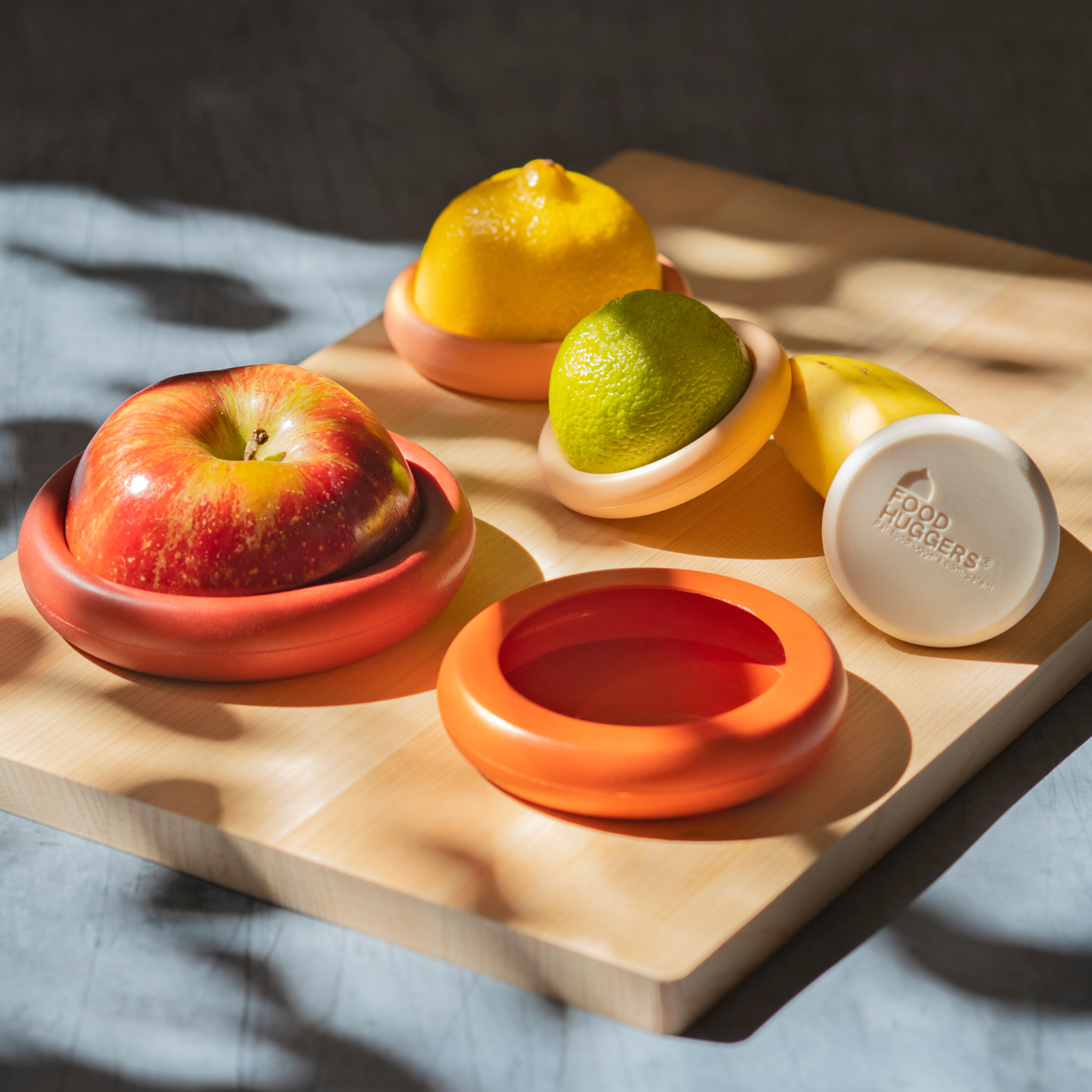 Reusable Silicone Food Savers - Terra Cotta (Set of 5) by Food Huggers