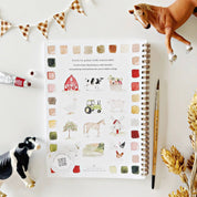 Farm Watercolor Workbook by emily lex studio