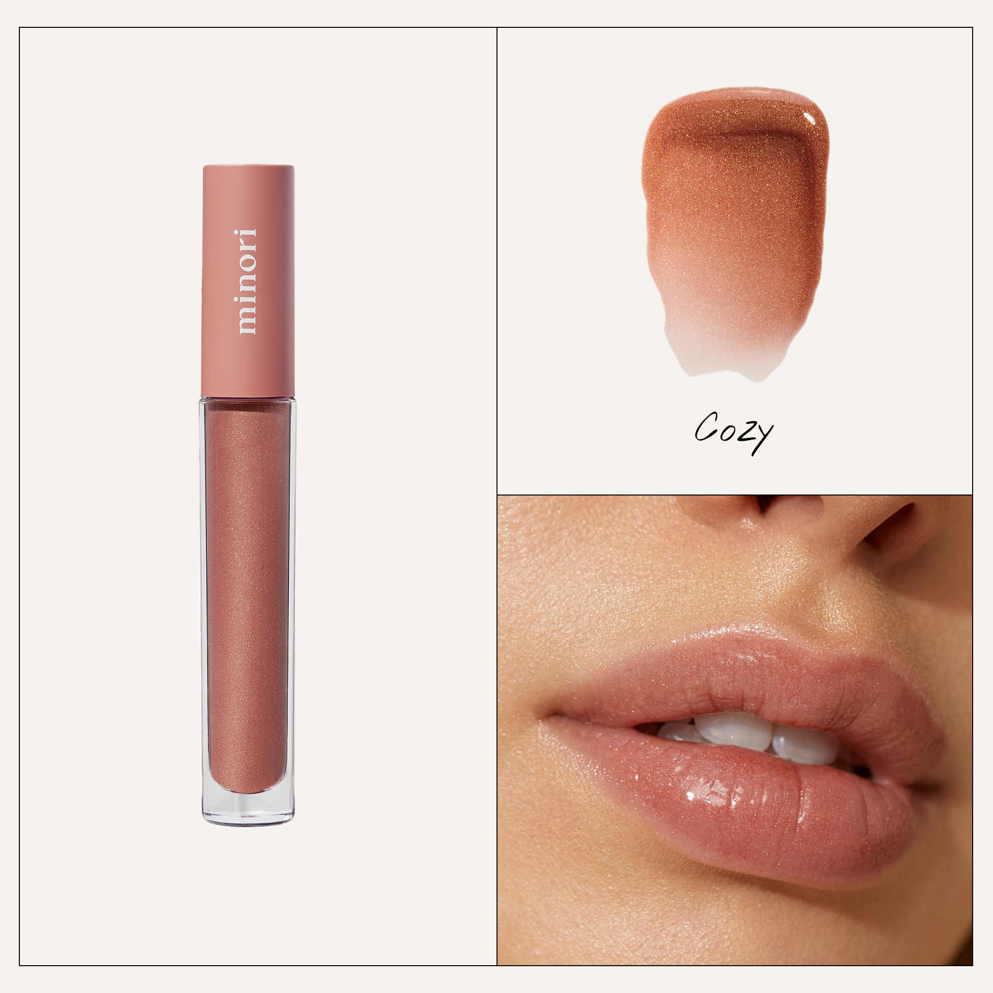 Natural Lip Gloss: 4 Shade Options by Minori