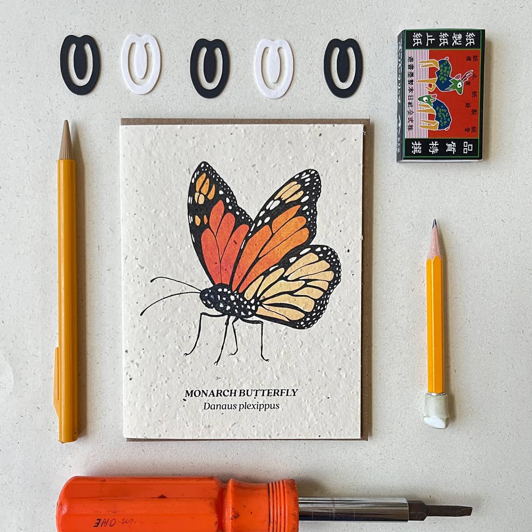 Monarch Butterfly Plantable Wildflower Seed Card by Small Victories
