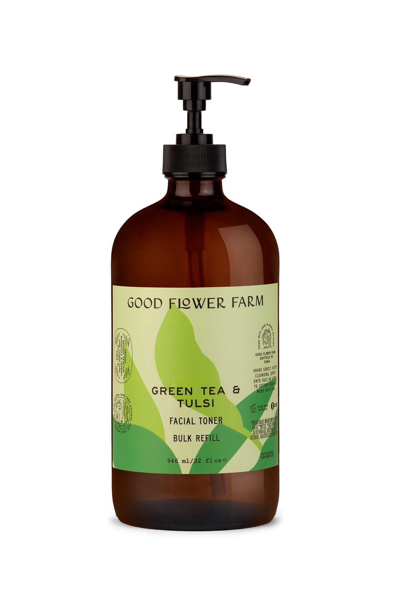 BULK Refill - Green Tea & Tulsi Toner by Good Flower Farm