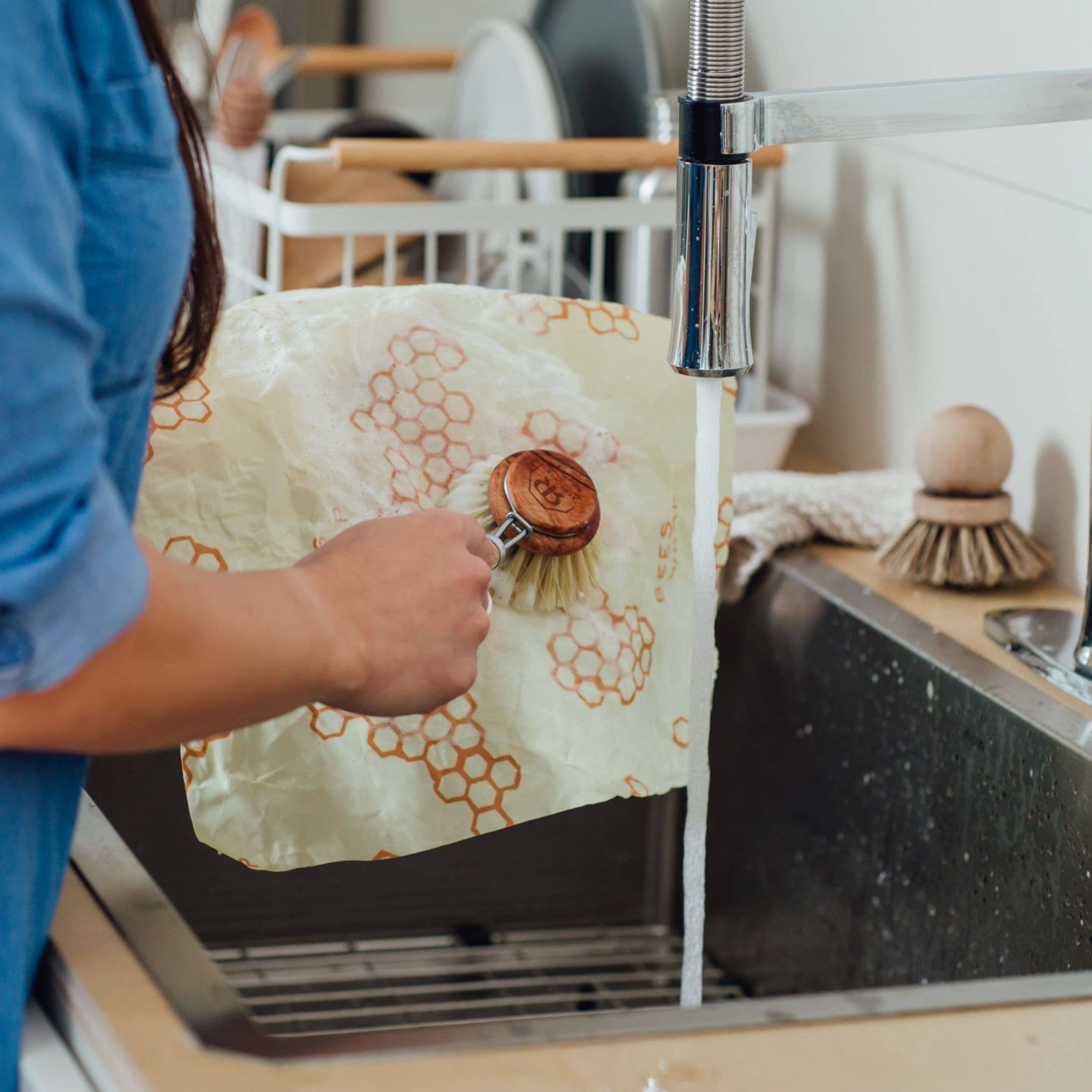 Reusable Beeswax Bread Wrap - Honeycomb Print by Bee's Wrap