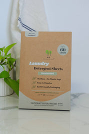 Unscented 60-Load Laundry Detergent Sheets by Me Mother Earth