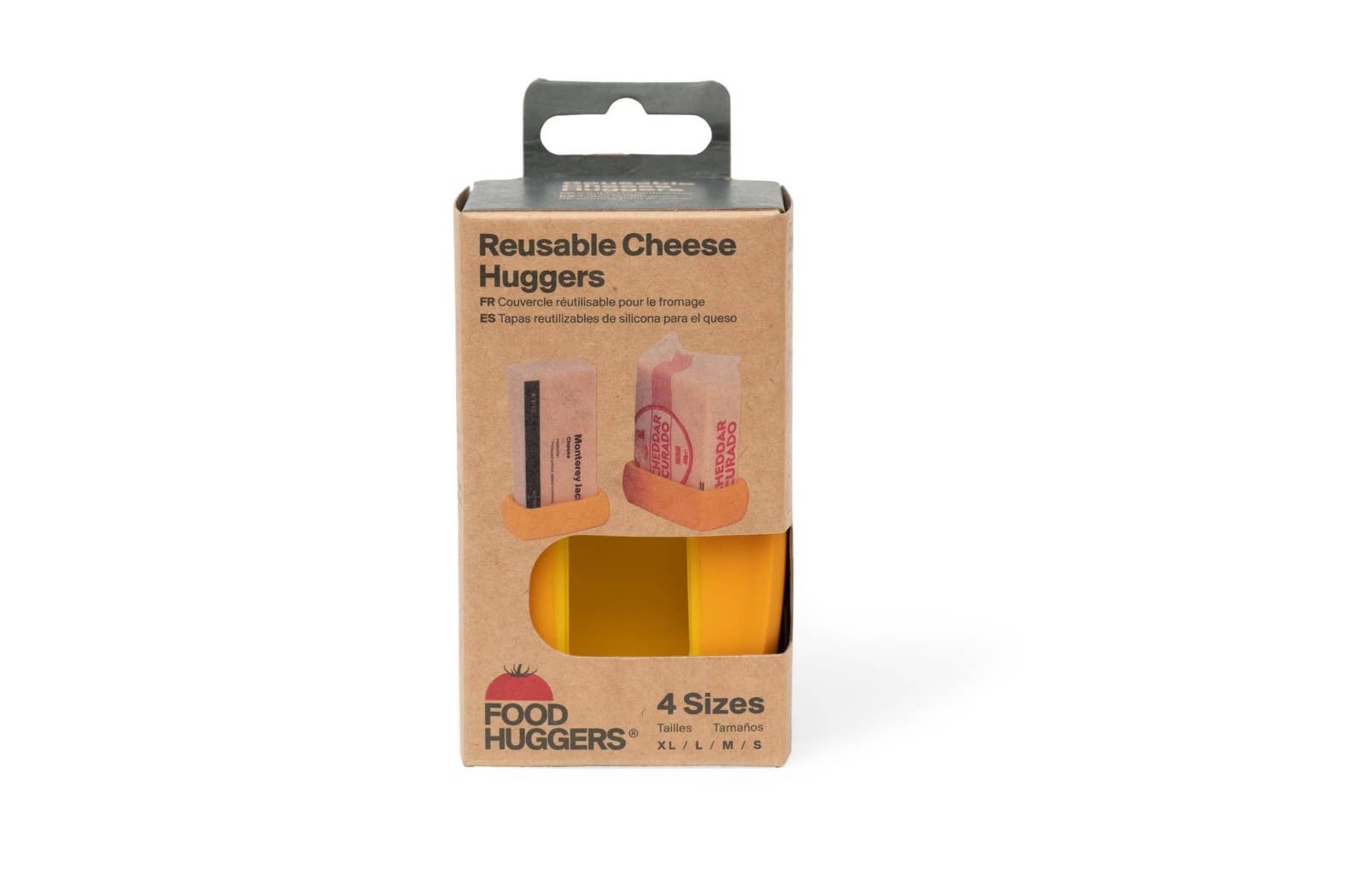 Reusable Silicone Cheese Savers (Set of 4) by Food Huggers