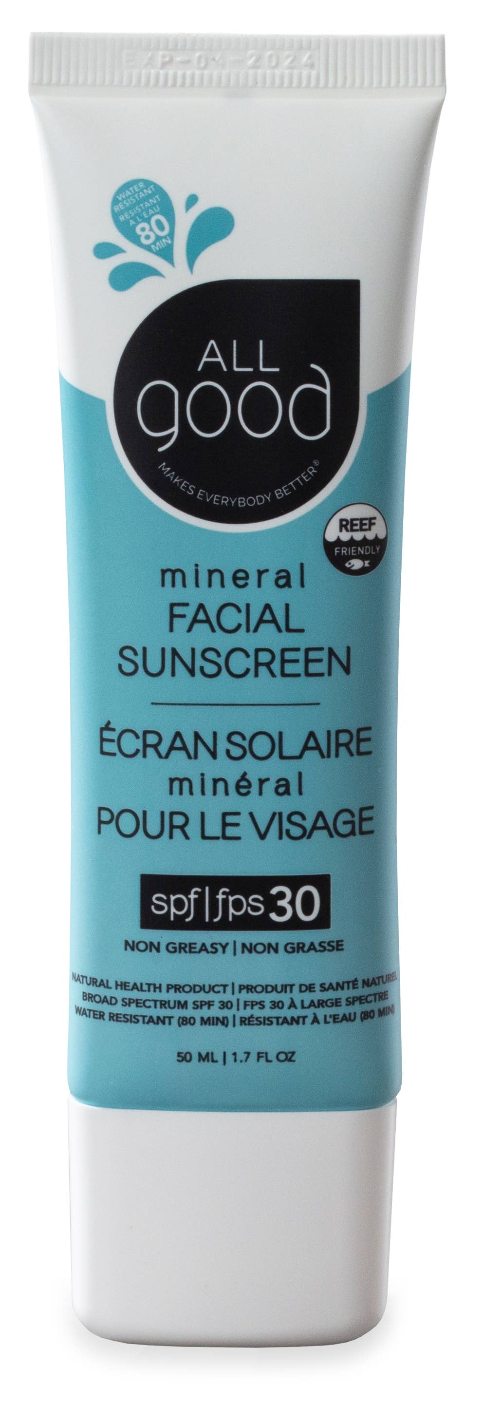 Daily Facial Mineral Sunscreen & Moisturizer SPF 30 by All Good Body Care