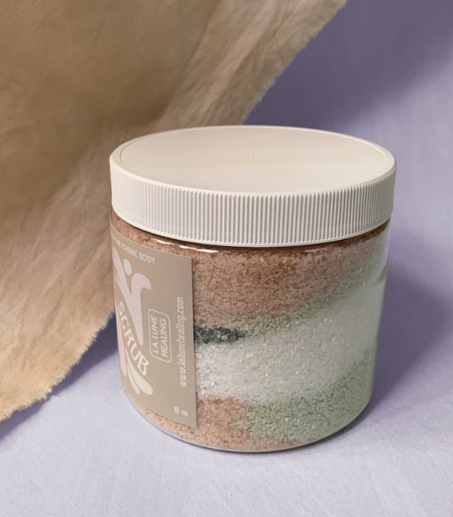 Aura Salt Scrub 16 oz by La Lune Healing