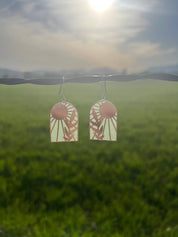 Radiant // Stained Glass Resin Earrings by Wild Lupine Folkcraft