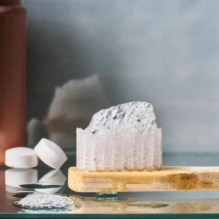Fluoride-Free Toothpaste Tablets, Packaged: Peppermint by Huppy