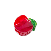 Mini Red Apple Hair Claw Clip by Jenny Lemons