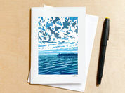 Artist's Point Blank Greeting Card by Nan Onkka Prints