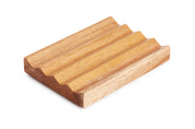 Teak Rectangular Zig Zag Soap Dish by Sunniemade