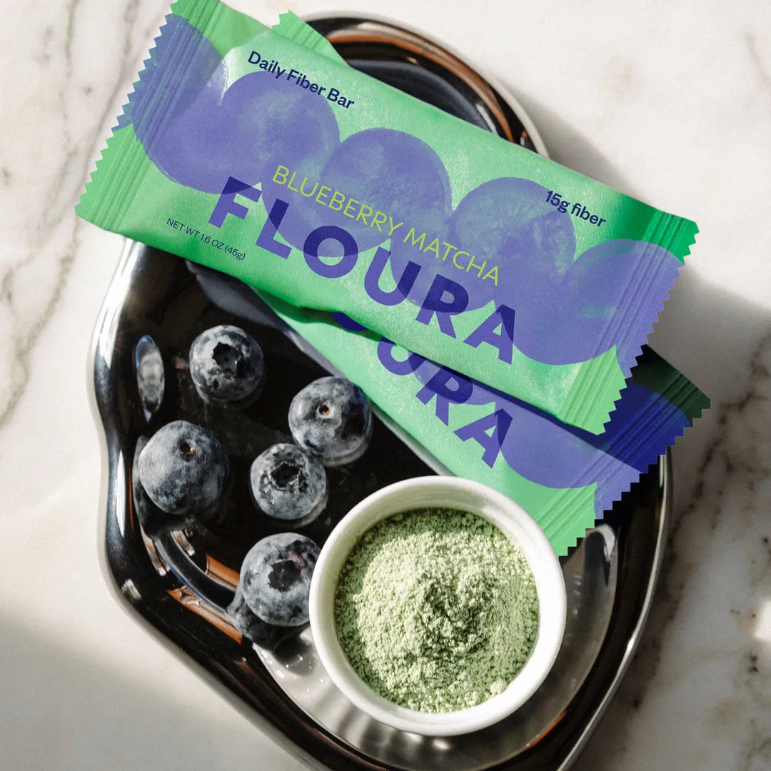 Blueberry Matcha Fiber Snack Bar by Floura