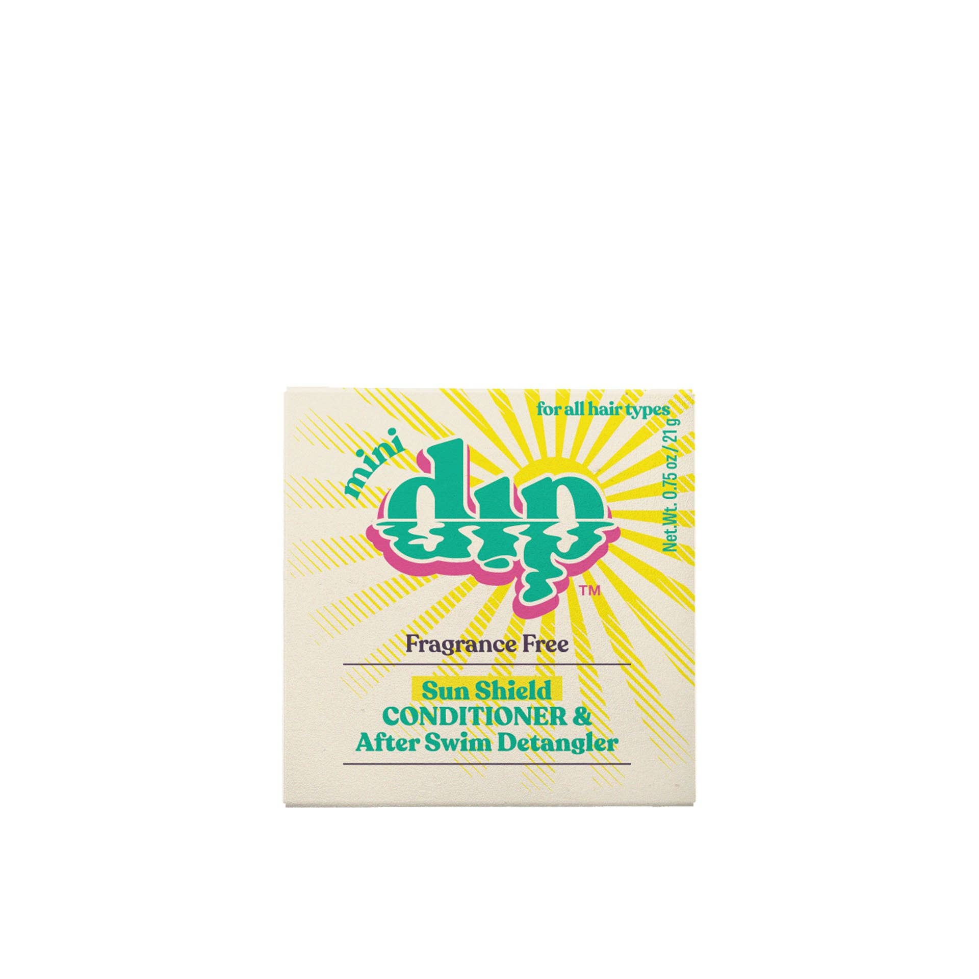 Mini Sun Shield Conditioner Bar & After Swim Detangler Fragrance Free by Dip
