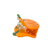 Mini Pumpkin Hair Claw Clip by Jenny Lemons
