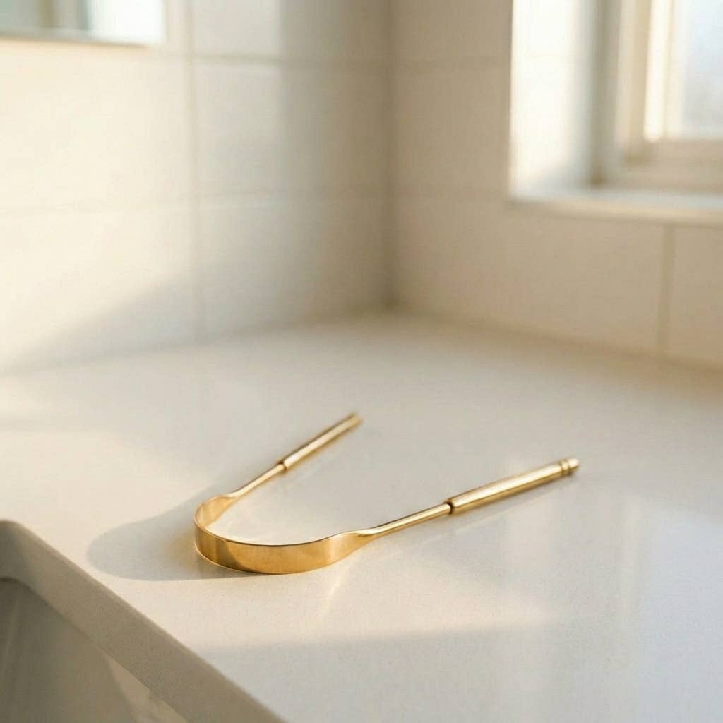 Stainless Steel Tongue Scraper by Bamboo Switch