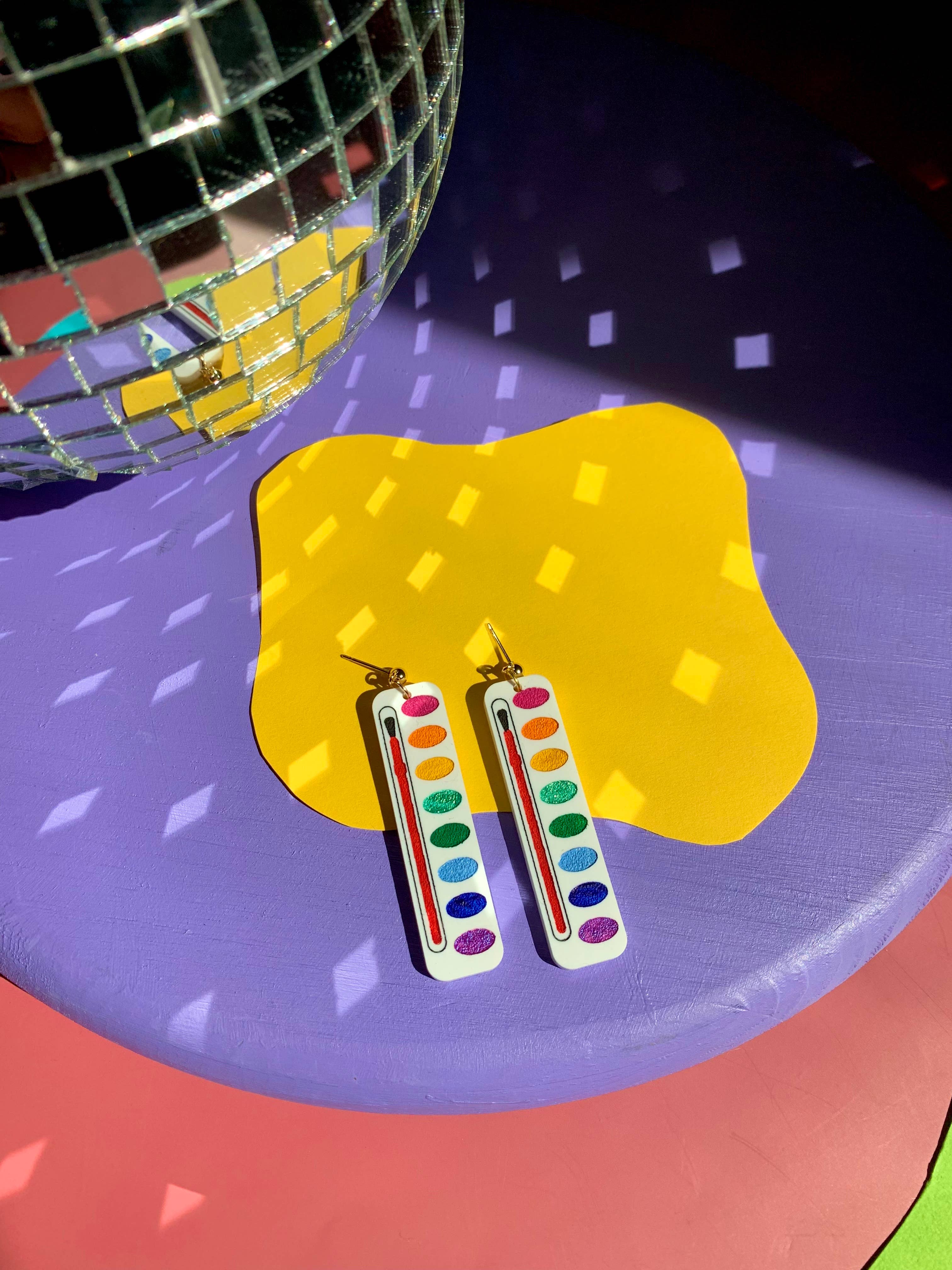 Watercolor Palettes 🎨 Earrings by Not Picasso