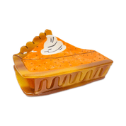 Large Pumpkin Pie Hair Claw Clip by Jenny Lemons
