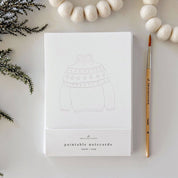 Warm + Cozy Paintable Notecard Set by emily lex studio