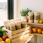 Organic Cotton Mesh Produce Bags - 2 pack -by Bamboo Switch
