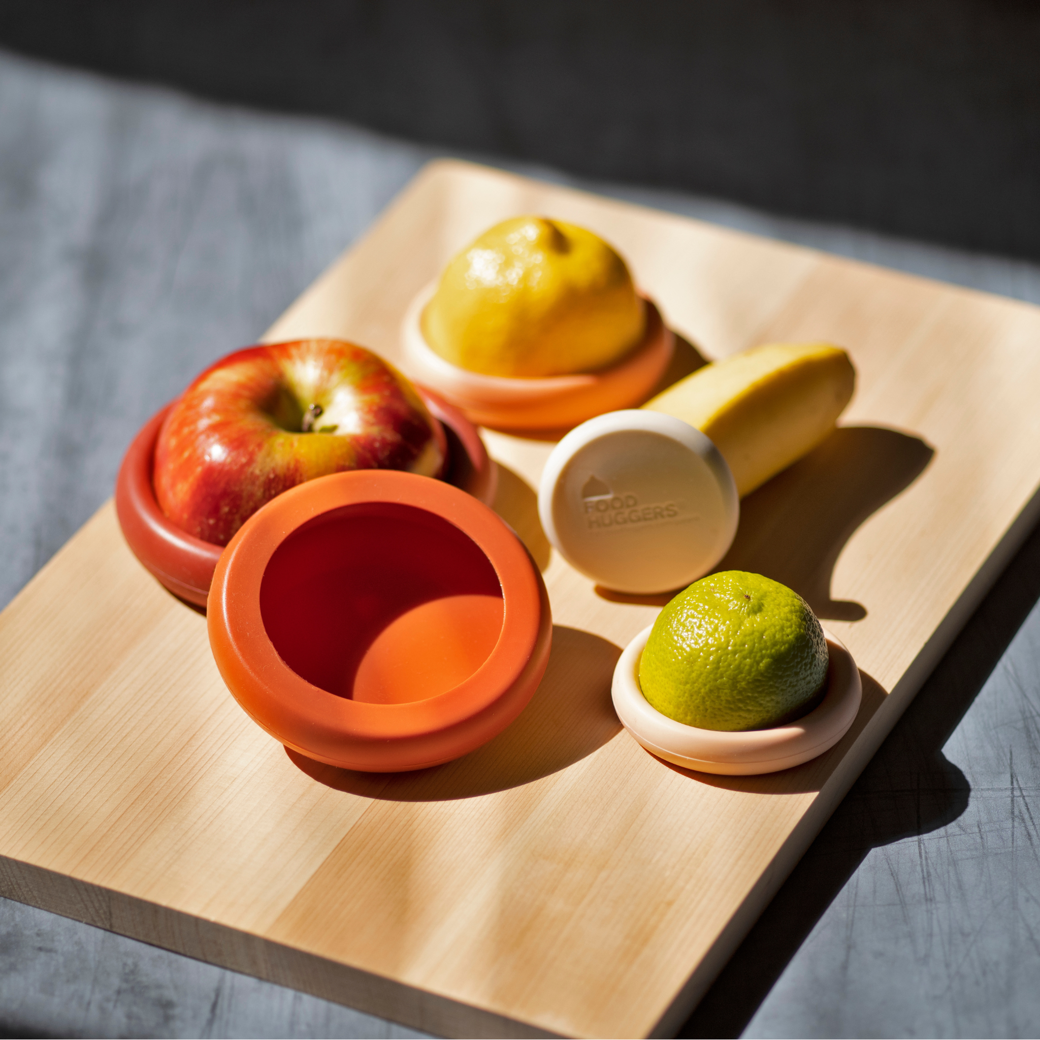 Reusable Silicone Food Savers - Terra Cotta (Set of 5) by Food Huggers