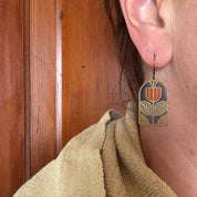 Tracery // Stained Glass Resin Earrings by Wild Lupine Folkcraft
