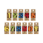 Pure Beeswax Birthday Cake Number Candles by Big Dipper Wax Works