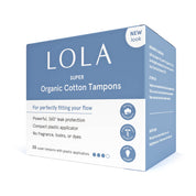 Super Organic Cotton Tampons, 20 ct by LOLA