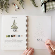 Classic Christmas Watercolor Workbook by emily lex studio