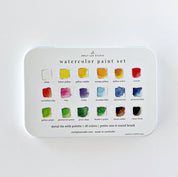 Watercolor Paint Set w/ Brush - 18 Colors by emily lex studio