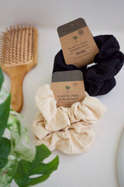 Plastic-Free Scrunchies 2 pack by Me Mother Earth