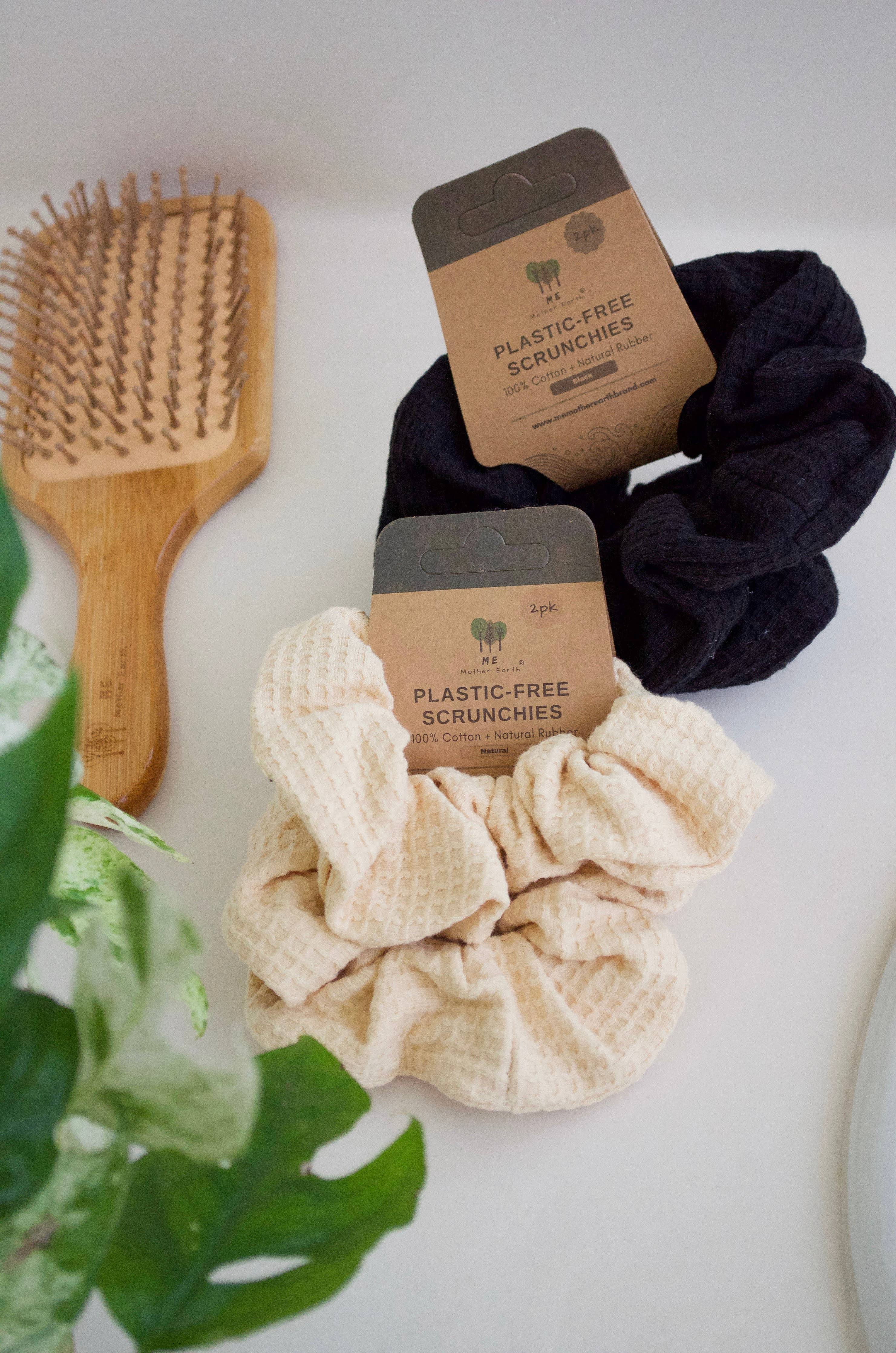Plastic-Free Scrunchies 2 pack by Me Mother Earth