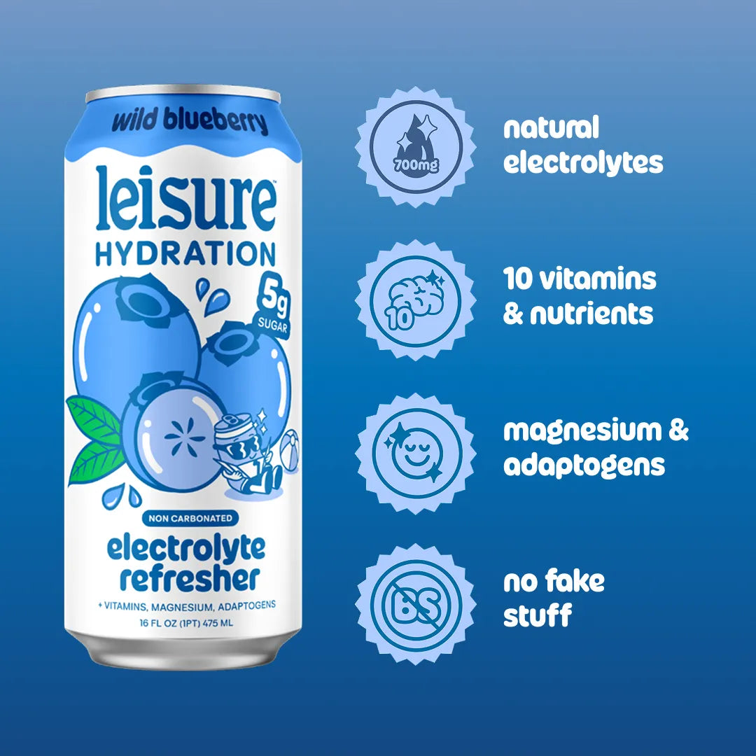 Wild Blueberry Electrolyte Refresher by Leisure Hydration