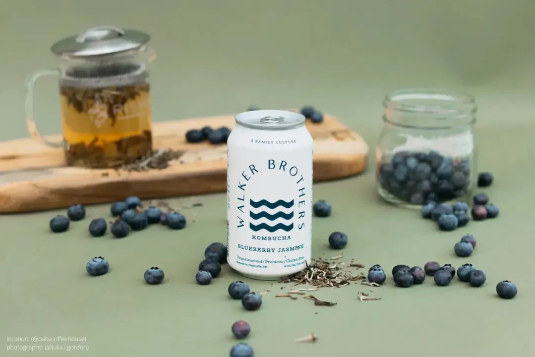Blueberry Jasmine Kombucha by Walker Brothers