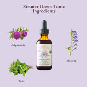 Simmer Down Tonic - Herbal Stress Support w/ Ashwagandha by Urban Moonshine