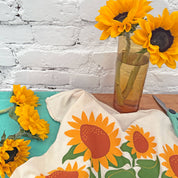 THE POLLINATOR (Sunflowers, Honey) Tea Towel Set of 2 by The Neighborgoods