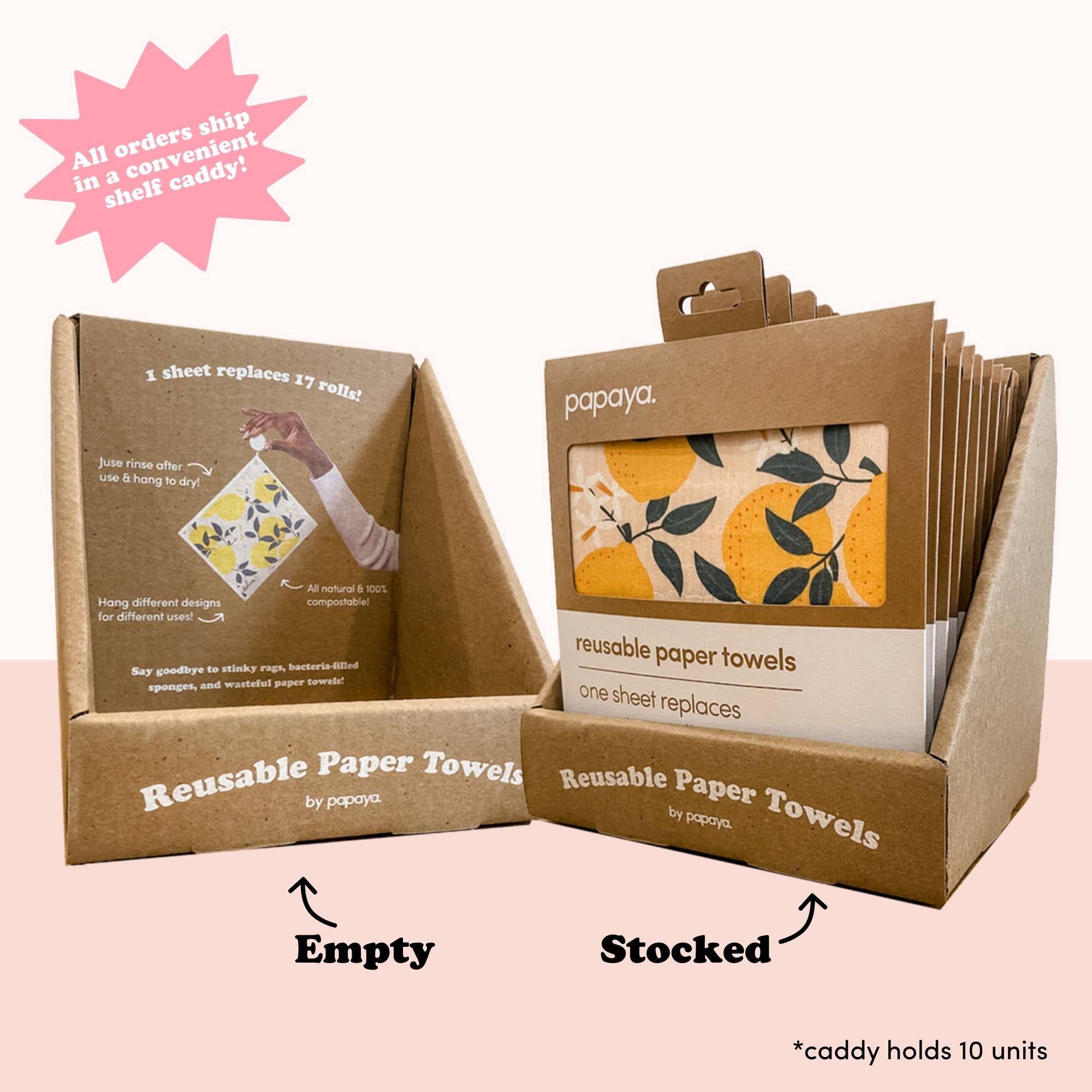Squeeze the Day Reusable Paper Towel by Papaya Reusables
