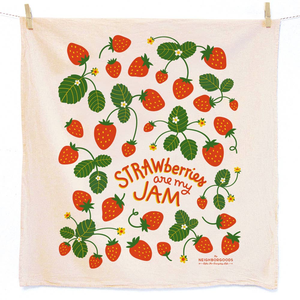 BERRY BASKET (Blueberry, Strawberry) Tea Towel Set of 2 by The Neighborgoods